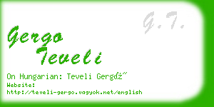 gergo teveli business card